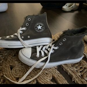 Fun Fur Converse - Size 7